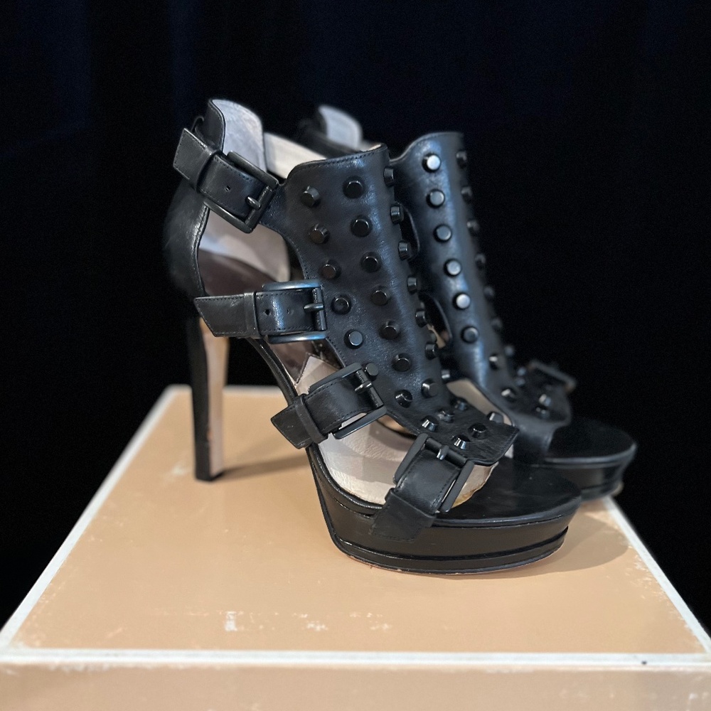 MICHAEL KORS 'Bryn' Studded Strappy Platform Sandal